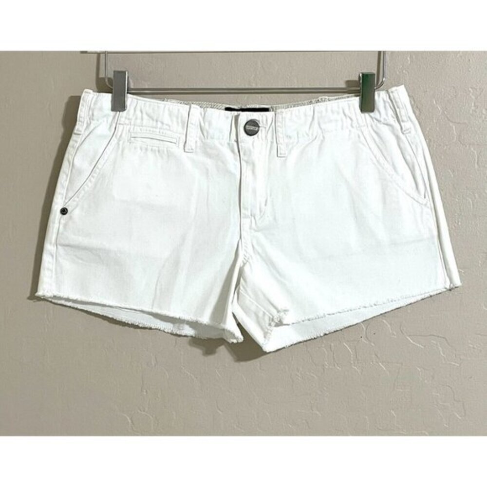 Sanctuary White Denim Shorts Frayed Hem Casual Beach Summer Sz 27 New